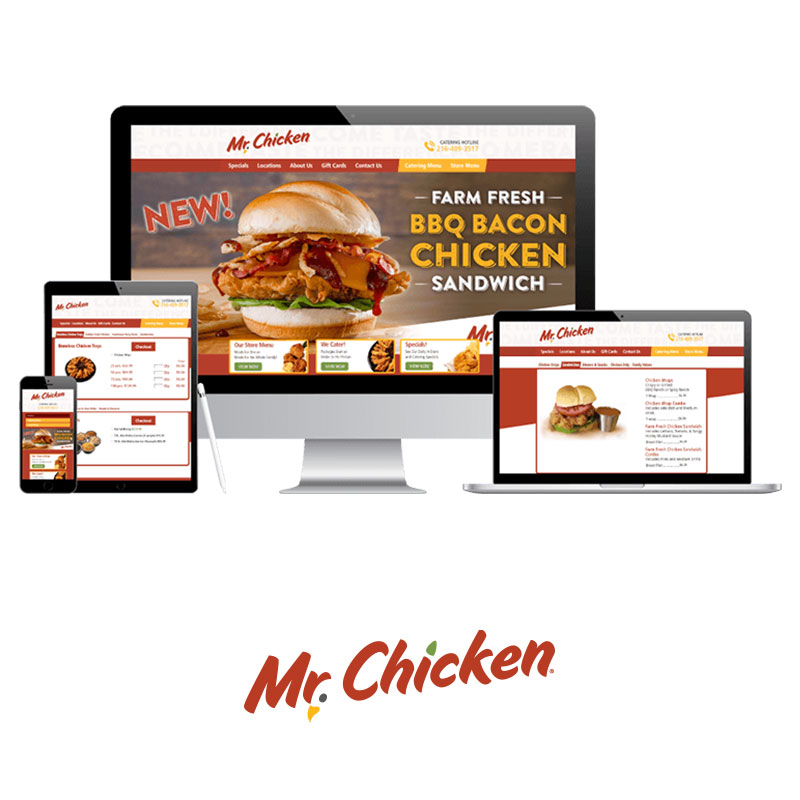 Mr.Chicken Logo and Screenview
